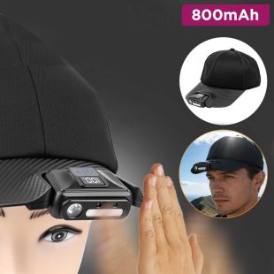 XTE+RGB LED Cap Light with Motion Sensor 200-300LM 800mAh