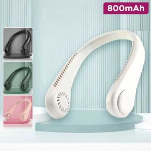Foldable Water Mist Neck Fan 3 Speeds 800mAh