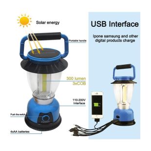 فانوس تخييم LED بالطاقة الشمسية وبطارية 10 واط قابل لتعديل الإضاءة
