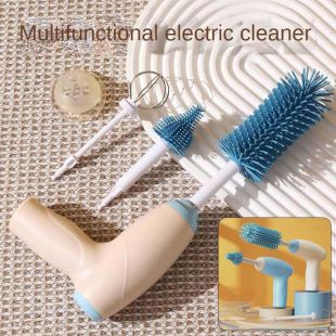 Rechargeable Silicone Bottle Cleaner Brush Set