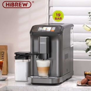 ماكينة صنع الإسبريسو والكابتشينو الأوتوماتيكية بالكامل مع مطحنة من HiBREW