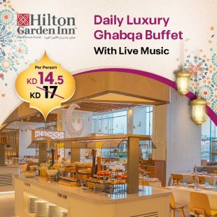 International Ghabka Buffet With Live Music at Hilton Garden Inn – The Avenues