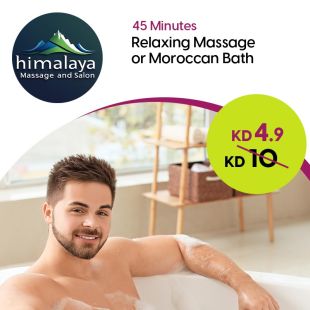45 Minute Relaxing Massage or Moroccan Bath at Himalaya Salon