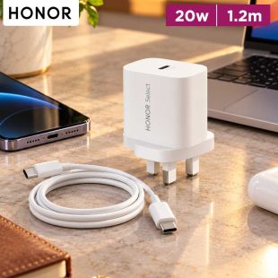 20W PD Wall Charger with USB-C Port and 1.2m Type-C Cable by Honor