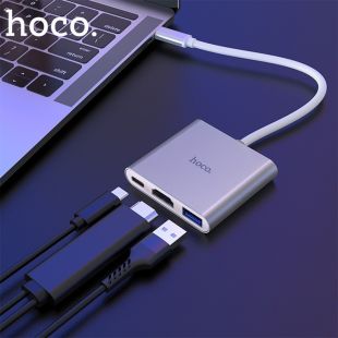 Hoco HB14 Type-C to USB 3.0 + HDMI + PD Converter