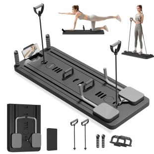 Multi-Functional Foldable Pilates Reformer by Black Bull