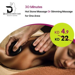 30-minute Hot Stone Massage or One-area Slimming Massage from Diamond Skin Care