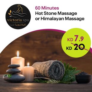 60-Minute Hot Stone or Himalayan Massage at Victoria Spa