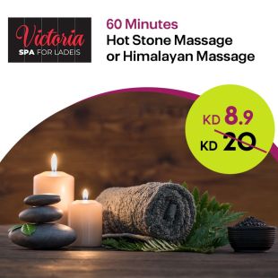 60-Minute Hot Stone or Himalayan Massage at Victoria Spa