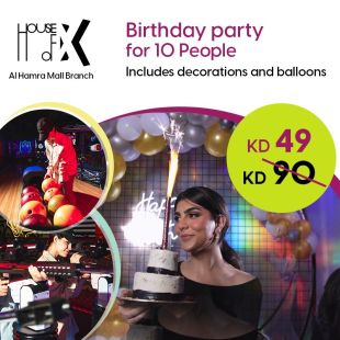 Celebrate your Birthday Party with 10 Persons from House of X
