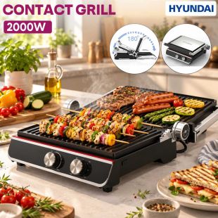 4 Slice Contact Grill 2000W by Hyundai