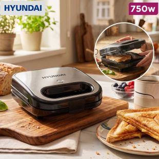 2-Slice Sandwich Maker 750W by Hyundai