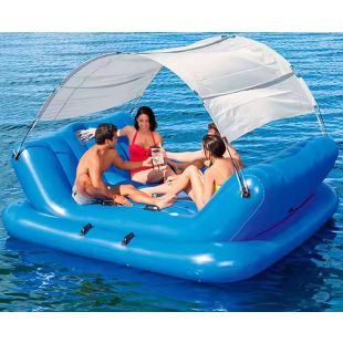 جزيرة عائمة قابلة للنفخ Rock-N-Shade مع مظلة من Bestway