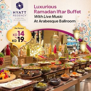Lavish Iftar Buffet  at Hyatt Regency Al Kout Mall