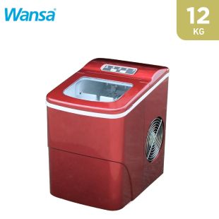 صانعة الثلج سعة 12 كجم - أحمر من Wansa
