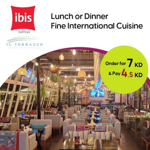 Tasty International Lunch or Dinner at Ibis Hotel - Salmiya
