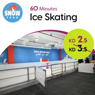 Enjoy Ice Skating for 1 Hour All Week days at Snow Park 