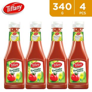 Tiffany 100% Natural Tomato Ketchup - 4 x 340 g