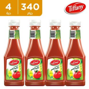 تيفاني - كاتشب طماطم طبيعي 100٪ - 4 × 340 جم