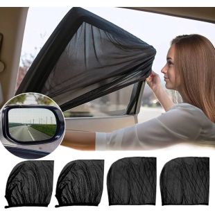 Car Window Shade Breathable Mesh -  2Pcs
