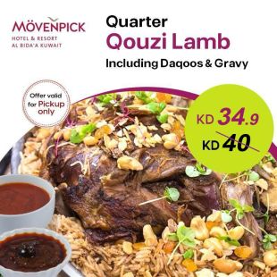Enjoy Quarter Lamb (Ouzi) from Movenpick Hotel & Resort Al Bida’a Kuwait