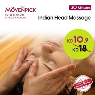 Indian Head Massage for (30 Minutes) at Movenpick Al Bida’a SPA