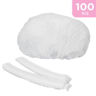 Micure Bouffant Caps White Head Covers 100 Pcs