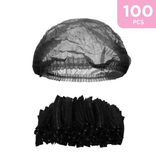Micure Bouffant Caps Black head covers 100 Pcs