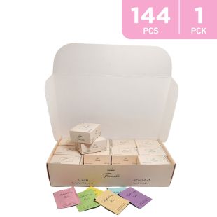 Wet Wipes Mix Fragrances Sachets - 144 Sachets