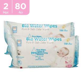 مناديل مائية طبيعية 2 × 40 منديل