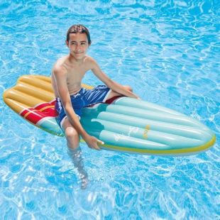 لوح سباحة Surfs Up عائم قابل للنفخ 1.78 متر × 69 سم من Intex - ألوان متنوعة
