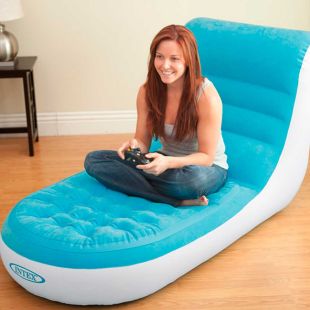 كرسي Splash Lounge القابل للنفخ والمقاوم للماء 81 × 170 × 84 سم من Intex