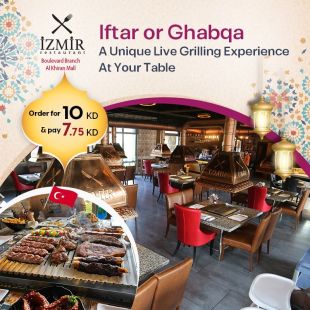 Enjoy Turkish Food and Order What you Desire for Iftar or Ghabqa at Izmir Restaurant