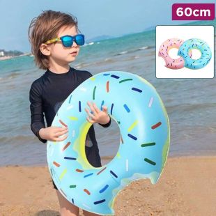 Kids Inflatable Donut Swimming Ring Assorted Colors - 60cm