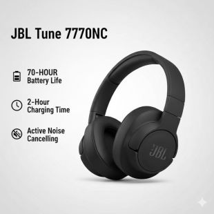 سماعة رأس لاسلكية Tune 770 بخاصية إلغاء الضوضاء من JBL