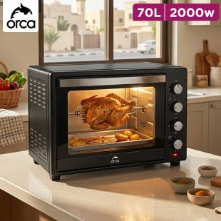 Orca 2000W Electric Oven 70L with Rotisserie