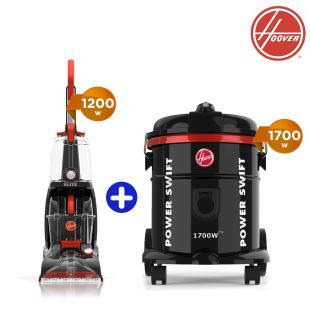 Hoover Power Scrub Elite Carpet Washer 1200W + 15L Dry Tank Cleaner with Blower Function