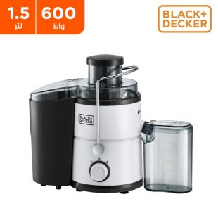 عصارة فواكه 600 واط سعة 1.5 لتر من Black + Decker