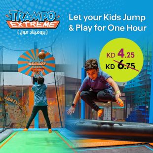 Enjoy Joy & Fun for 1 Hour at Trampo Extreme