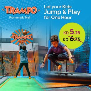 Enjoy Joy & Fun for 1 Hour at Trampo Extreme