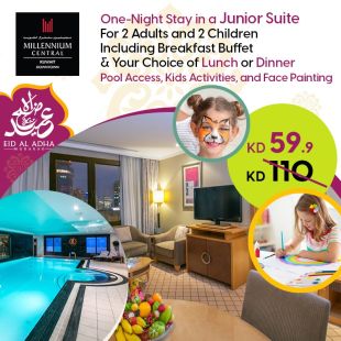 1-Night Junior Suite Stay at Millennium Central - Kuwait City