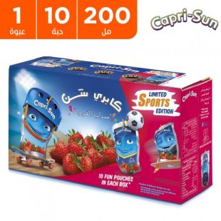 كابري سن عصير الفراولة بنسخة رياضية 10 × 200 مل