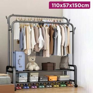 Multipurpose Storage Rack for Clothes and Coats