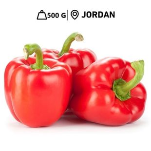 Fresh Jordanian Red Capsicum (500g Approx.)