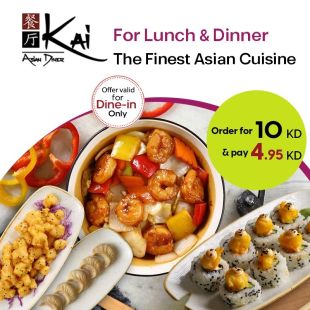 Enjoy the Taste of the Authentic Asian Food for Lunch Or Dinner at KAI Restaurant