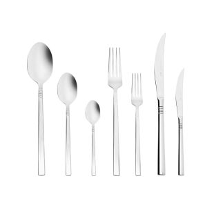 طقم أدوات المائدة Elegance Nil بلاتينيوم 84 قطعة لـ 12 أشخاص من Karaca