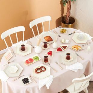 طقم إفطار New Puzzle بورسلين 32 قطعة لـ 6 أشخاص من Karaca