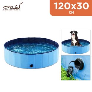 Foldable Pet Bath Pool by Kashta-120 x 30 cm