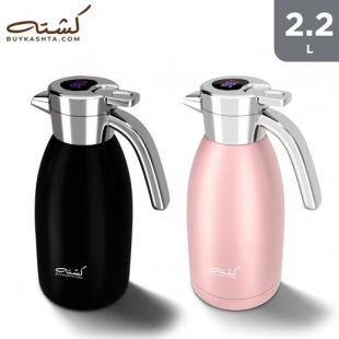 2.2 L Smart Stainless Steel Liner Flask with LED Temperature Display by Kashta