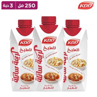 كريمة طبخ سائلة 3 × 250 مل من KDD